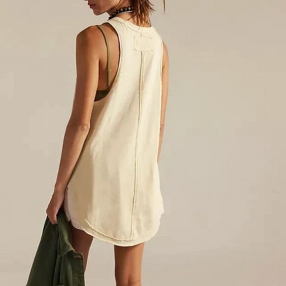 Free People We The Free Rosie Graphic Tank Sleeveless Racerback Top M - Picture 2 of 6